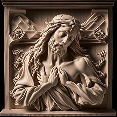 3D model jesus (STL)